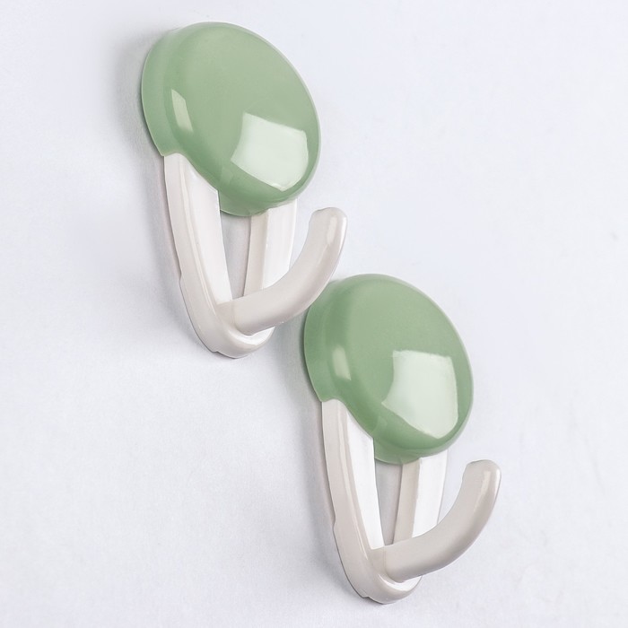 Набор крючков на липучке "Минимализм" 2 шт, цвет МИКС