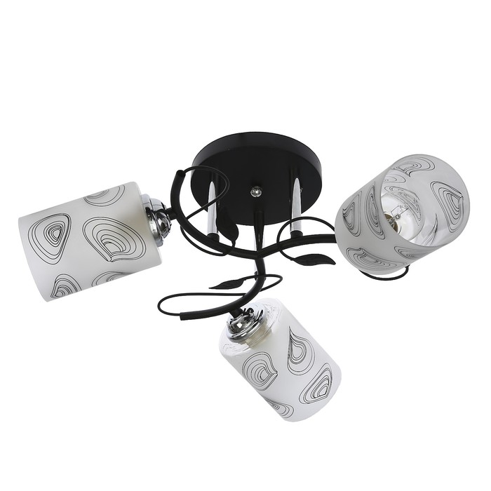 Люстра "Беатриса" 3x40Вт Е27 черный 38x14x27см.