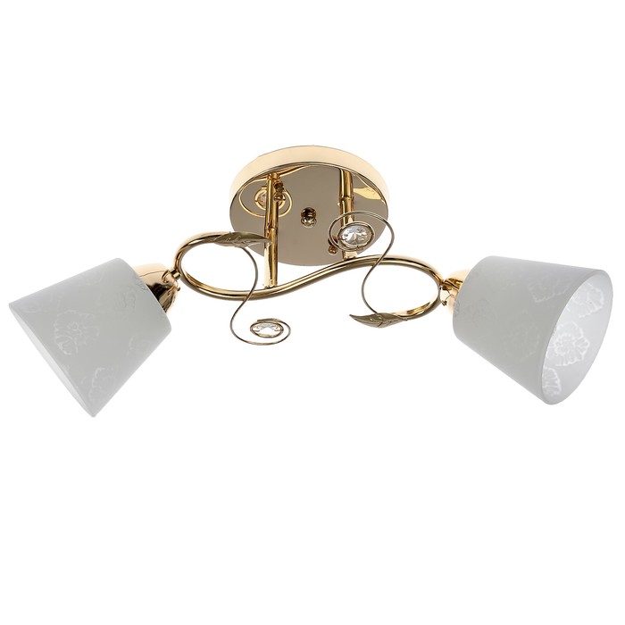 Люстра "Иванна" 2x40Вт Е27 золото 16x12x18см.