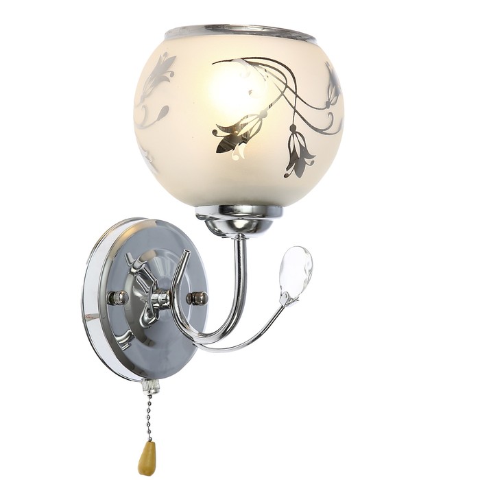 Бра "Милана" 1x40Вт Е27 хром 15x14x23см.