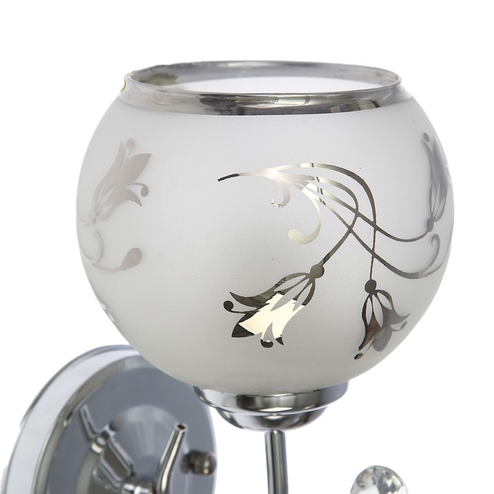 Бра "Милана" 1x40Вт Е27 хром 15x14x23см.