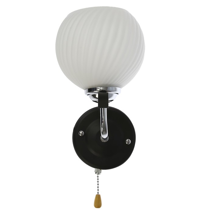 Бра "Селена" 1x40Вт Е27 черный 14x17x22см.