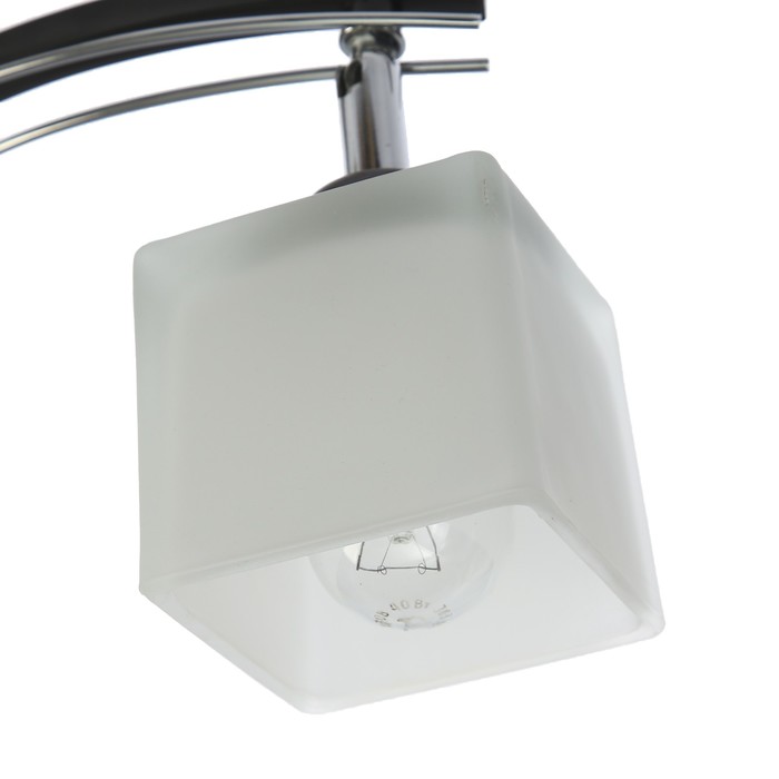 Люстра "Орелио" 2x40Вт Е27 черный-хром 11,5x16x27см.