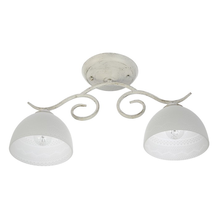 Люстра "Вармо" 2x40Вт Е27 белый 48x21x21см.