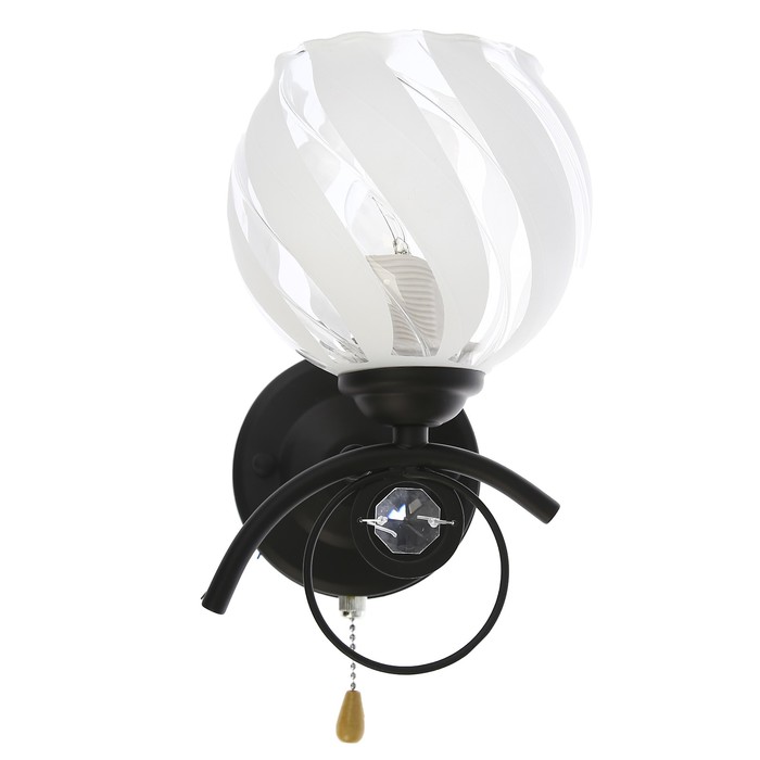 Бра "Фирензе" 1x40Вт Е27 черный 15x15x25см.