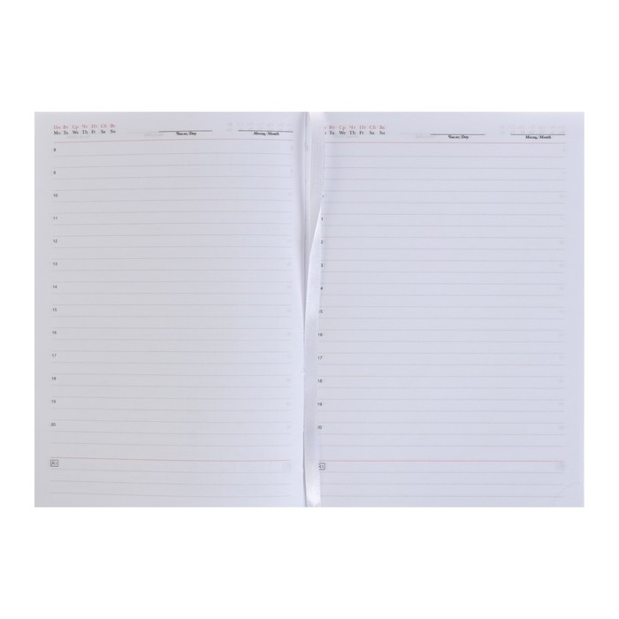 Ежедневник недатированный А5, 320 страниц, Небраска, коричневый