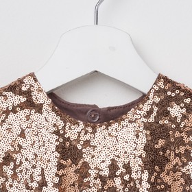 

Платье для девочки KAFTAN, рост 86–92 см (28), цвет золотой/бирюзовый