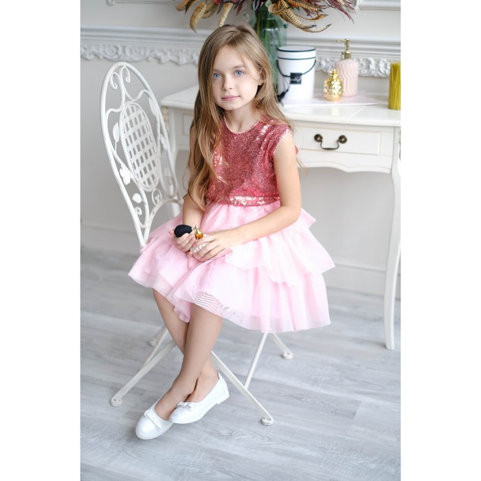 Платье детское KAFTAN, рост 98-104 см (30), розовый