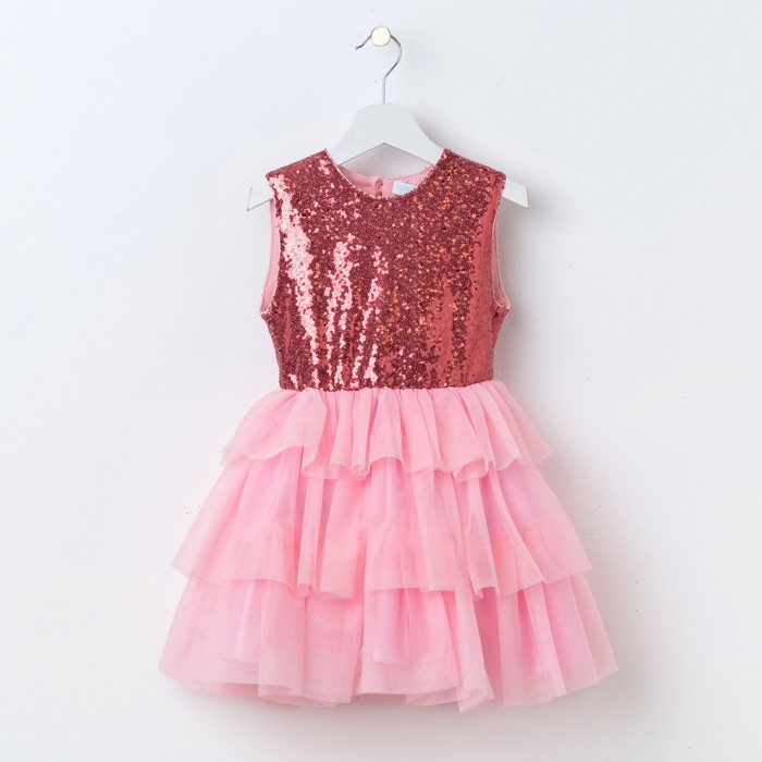 Платье детское KAFTAN, рост 122-128 см (34), розовый