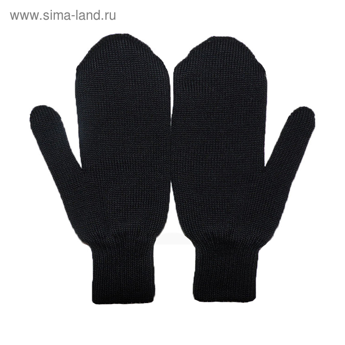 фото Варежки, цвет чёрный, размер 20 рукавичка-варежка