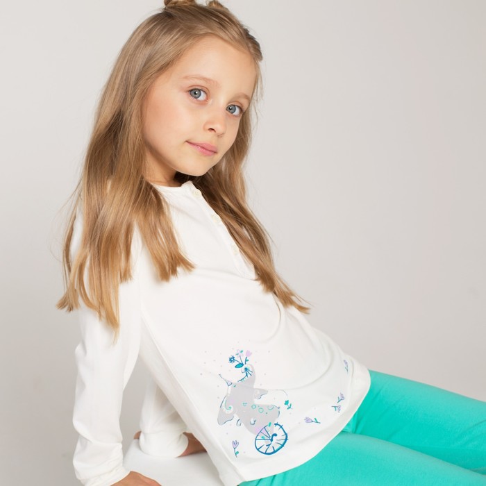 Джемпер для девочки, рост 110 см, цвет молочный 191-316-16