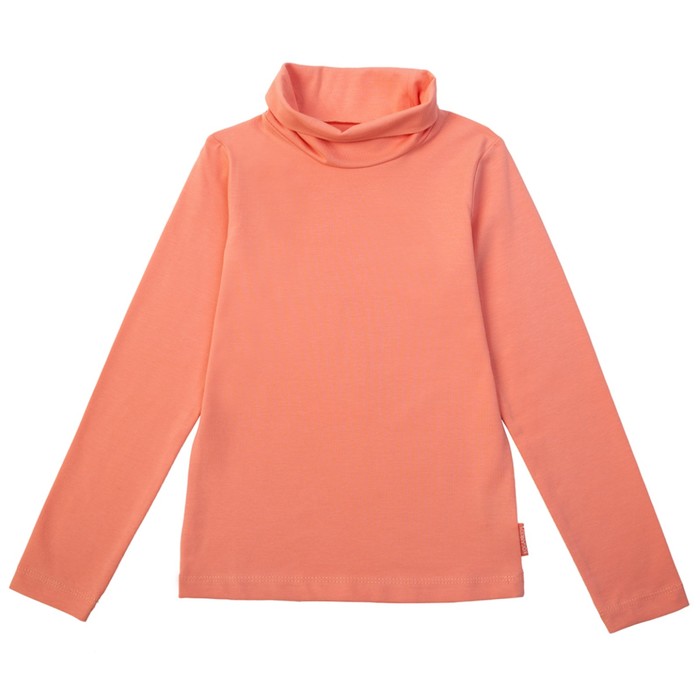 Водолазка для девочки, рост 128 см, цвет персиковый 191-318-03