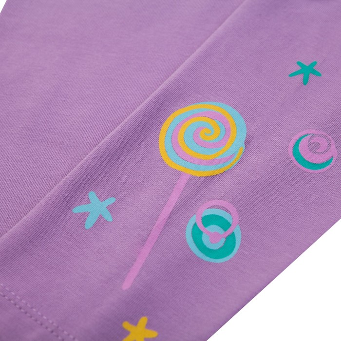 Брюки для девочки, рост 80 см, цвет сиреневый 191-325-14