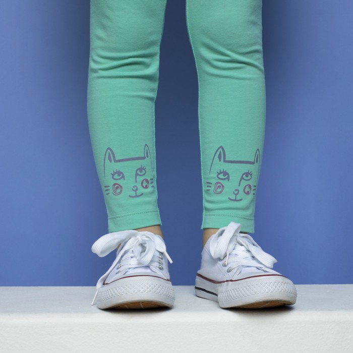 Брюки для девочки, рост 80 см, цвет бирюзовый 191-325-15