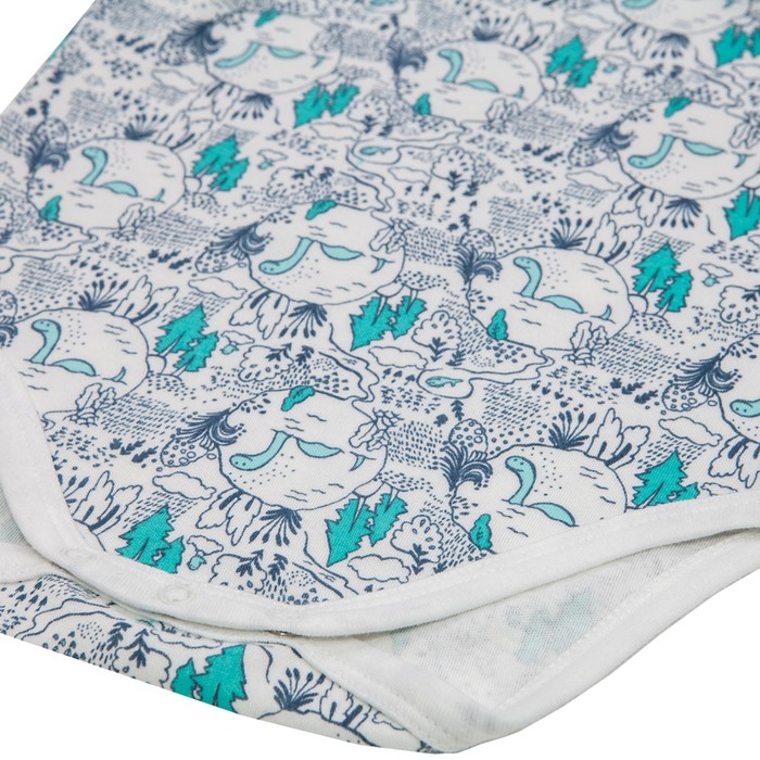 Боди для мальчика, рост 86 см, молочный принт 192-004-55