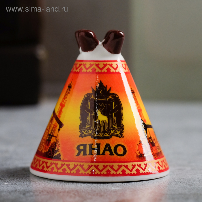 магнит герб хмао нефтяная вышка Колокольчик сувенирный «ЯНАО. Нефтяная вышка»