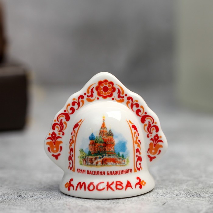Колокольчик в виде кокошника «Москва. Храм Василия Блаженного»