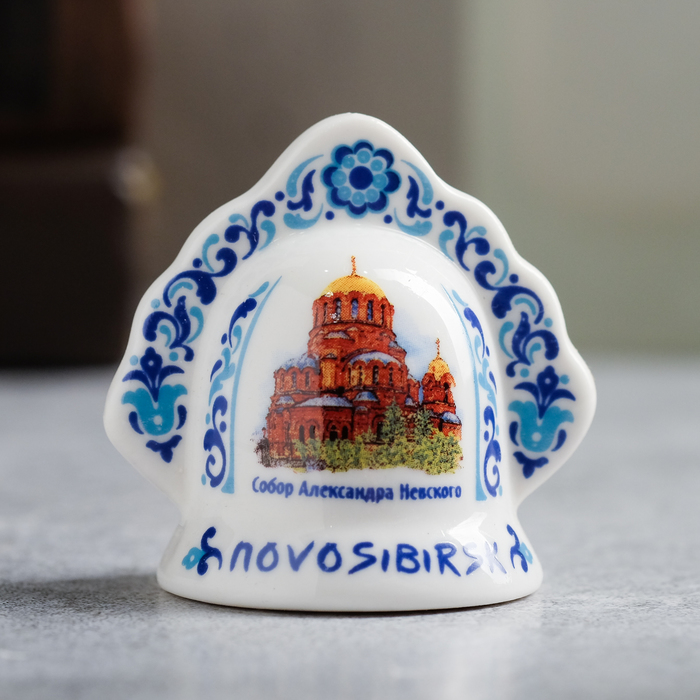 Колокольчик в виде кокошника «Новосибирск. Часовня Святого Николая»