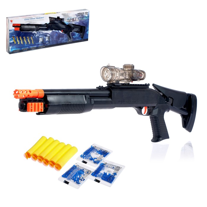 Дробовик "Кобра", с мишенями, стреляет гелевыми и мягкими пулями