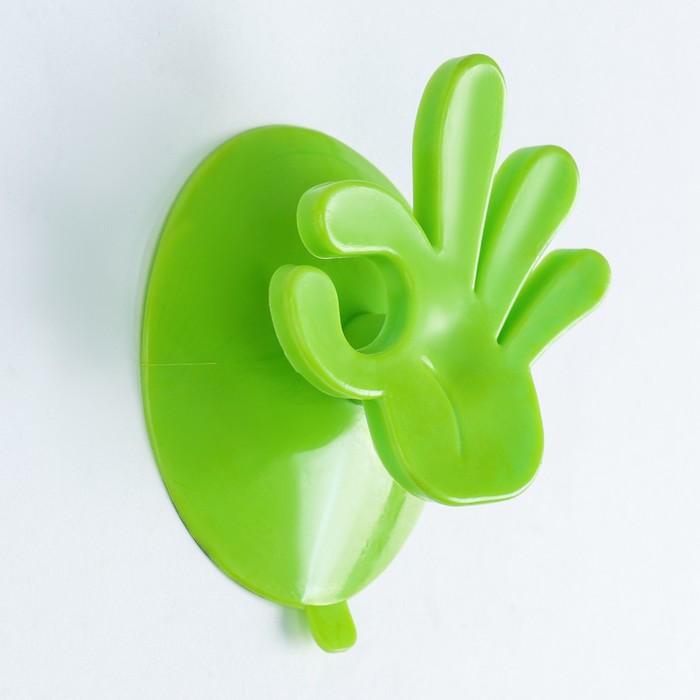 Крючок на присоске "Жесты", цвет МИКС