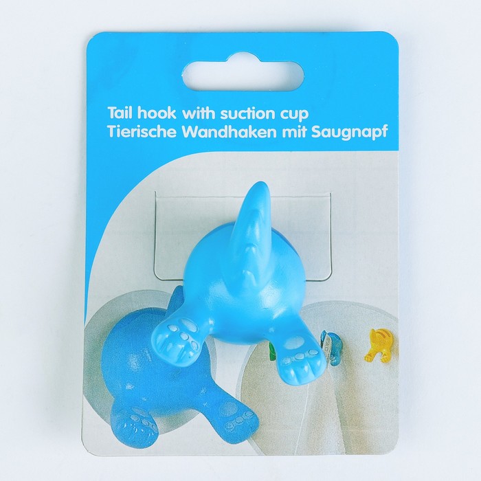 Крючок на присоске "Хвостик динозавра", цвет МИКС