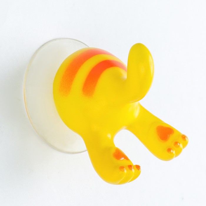 Крючок на присоске "Хвостик тигренка", цвет МИКС