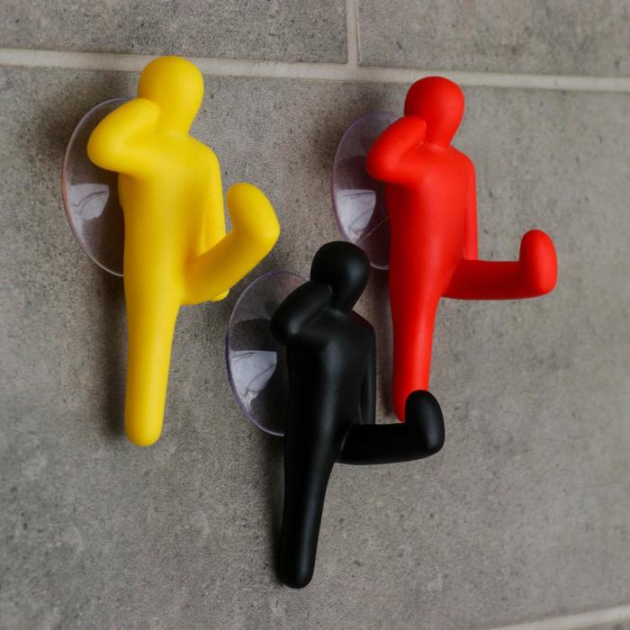 Крючок на присоске "Каратист", цвет МИКС