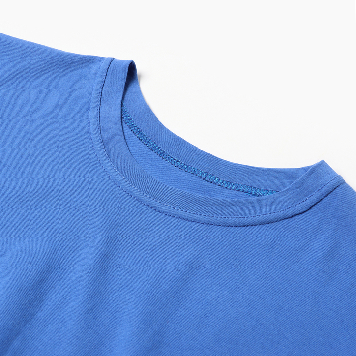 Футболка мужская цвет васильковый, р-р 52