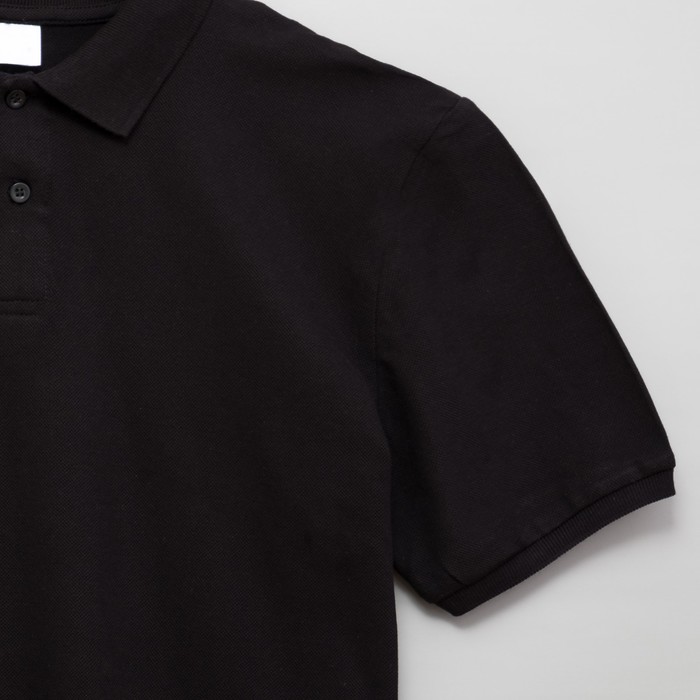 Футболка мужская поло цвет чёрный, р-р 50