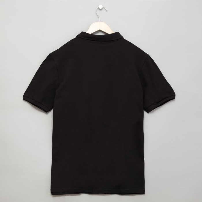 Футболка мужская поло цвет чёрный, р-р 50
