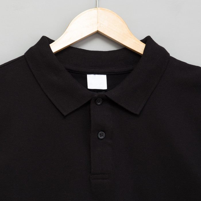 Футболка мужская поло цвет чёрный, р-р 54