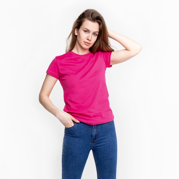 Футболка женская цвет розовый, р-р 44
