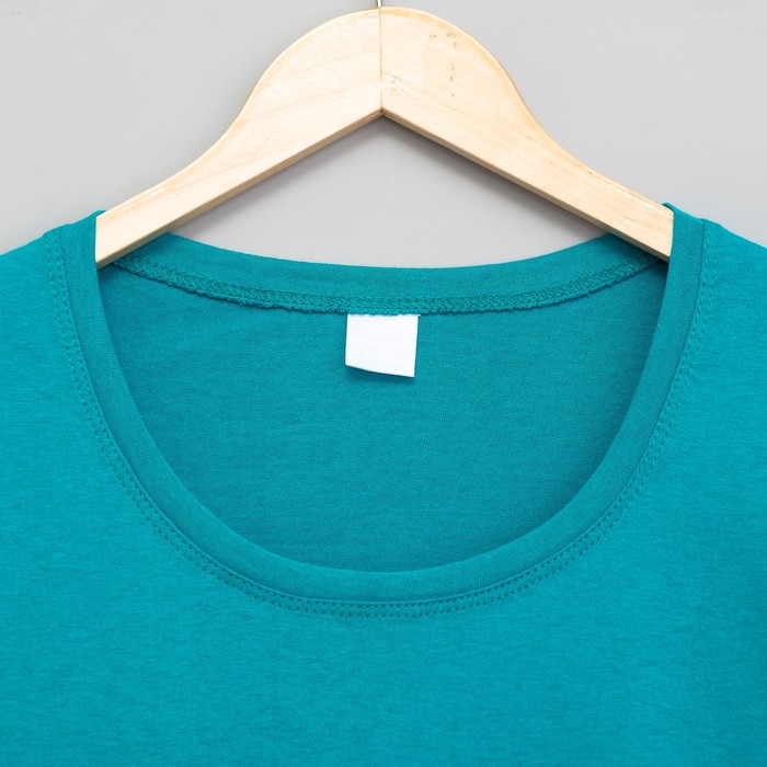 Футболка женская цвет голубой, р-р 46