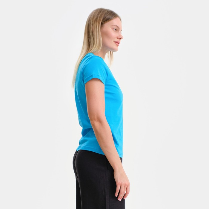Футболка женская цвет светло-синий, р-р 50