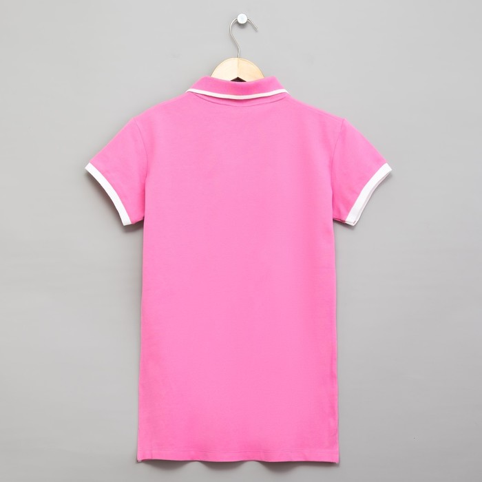 Футболка женская поло цвет розовый, р-р 50