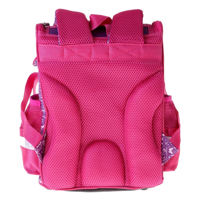 Ранец Стандарт ACTION! Animal Club 32*25*13 дев, сиреневый/розовый