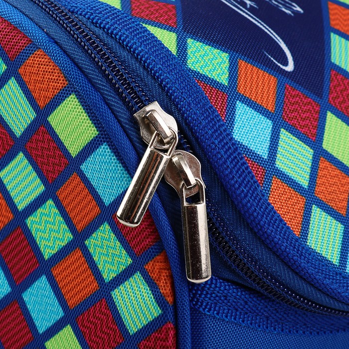 Ранец Стандарт ACTION! Animal Club 32*25*13 мал "Крокодил", синий