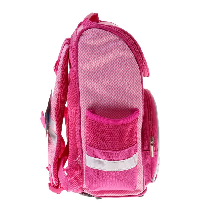 Ранец Стандарт ACTION! Animal Club 32*25*13 дев "Зайка", розовый