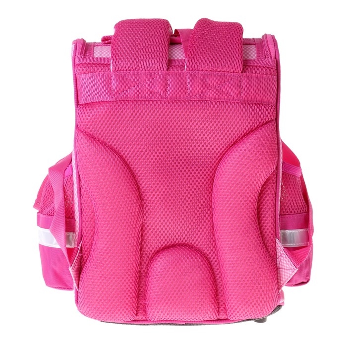 Ранец Стандарт ACTION! Animal Club 32*25*13 дев "Зайка", розовый
