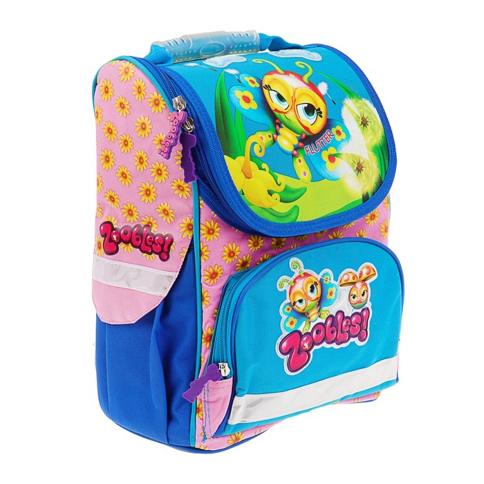 Ранец Стандарт ZOOBLES 33*24*12.7 дев. сине-розовый