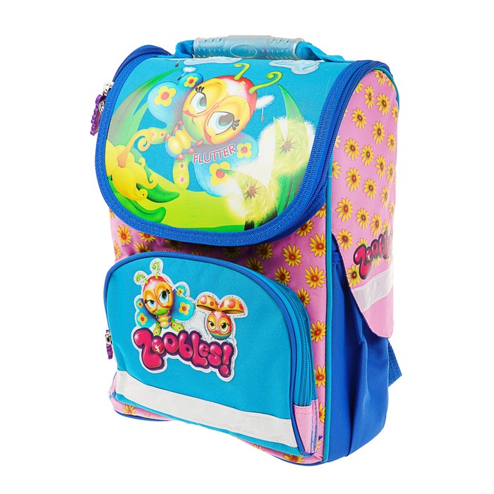 Ранец Стандарт ZOOBLES 33*24*12.7 дев. сине-розовый