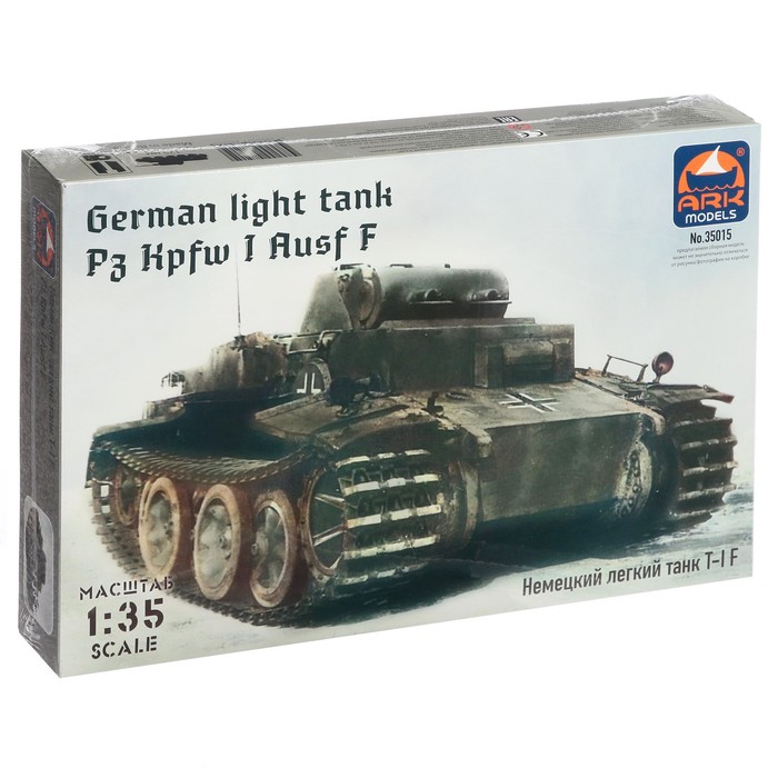 Сборная модель «Немецкий лёгкий танк Т-I F» Ark models, 1/35, (35015) 35015