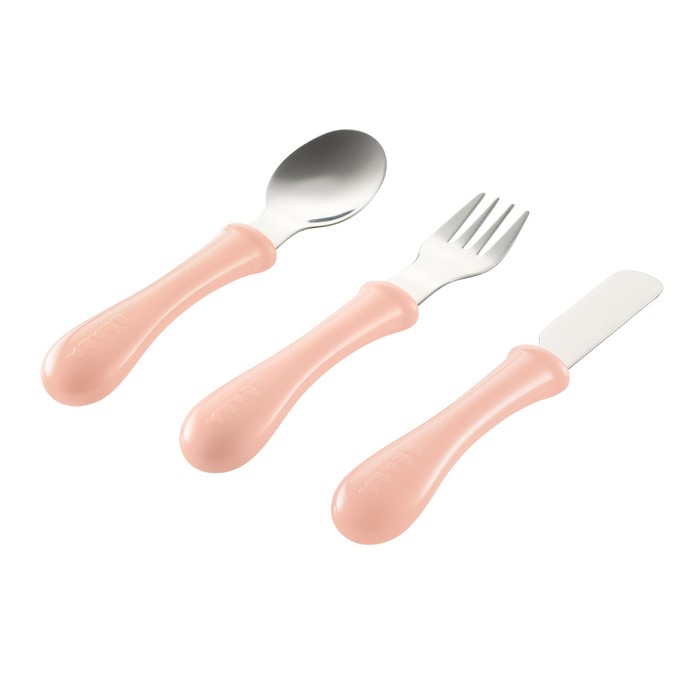 Набор столовых приборов детский: ложка, вилка, нож   SET OF 3 CUTLERY INOX NUDE