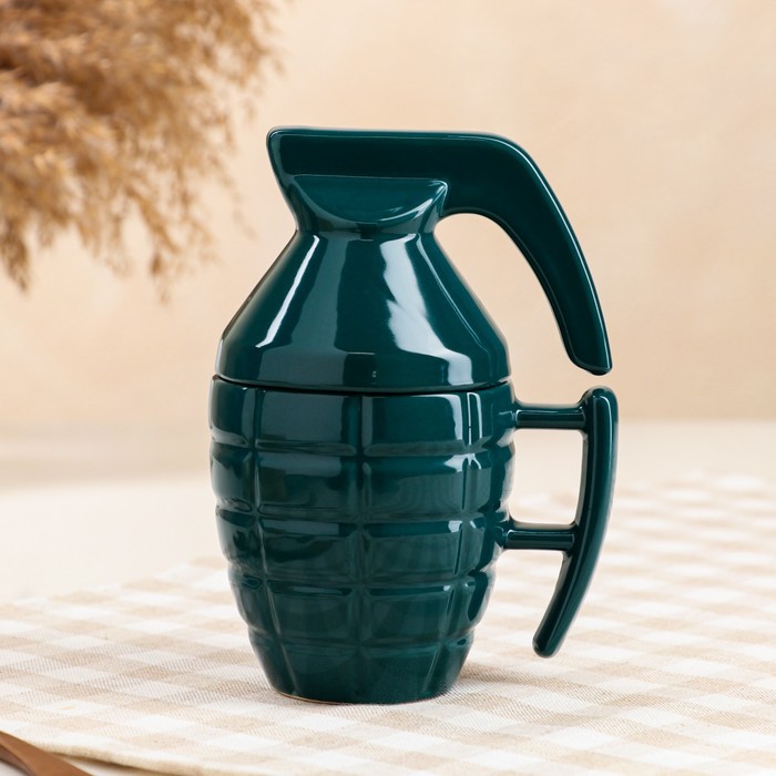 Кружка "Граната", 0,25 л, зелёная, глянецевая