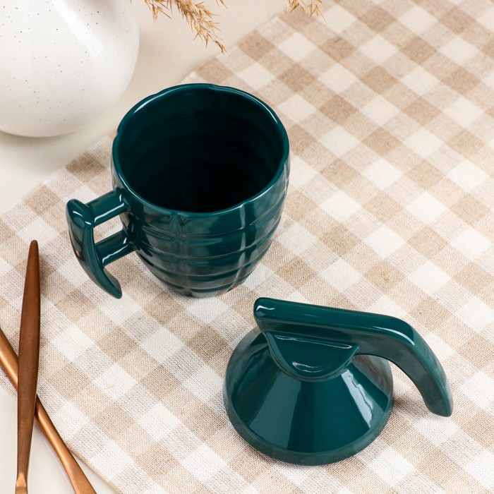 Кружка "Граната", 0,25 л, зелёная, глянецевая