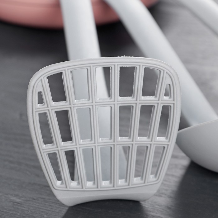 Набор кухонных принадлежностей "Трио" 33 см, цвет серый