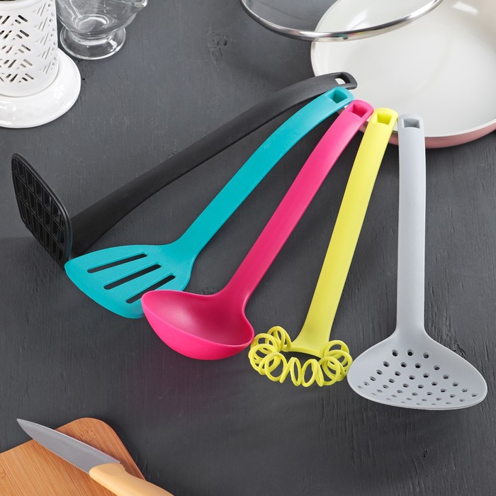 Набор кухонных принадлежностей "Ассорти" 33 см, цвет микс