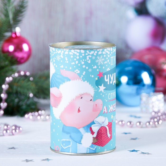 Кофе молотый в банке с жестяным дном "Пусть чудеса случаются", 75 г