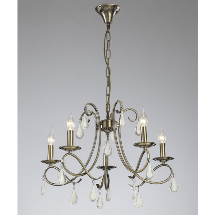 Люстра "Селена" 5x60Вт E14 бежевый