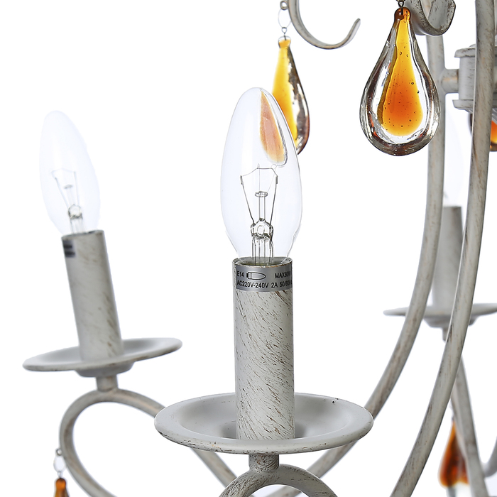 Люстра "Селена" 5x60Вт E14 бежевый